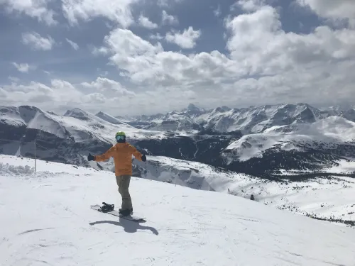 Snowboard surf and skate all in one spring day in Alberta Rockies SnowSeekers